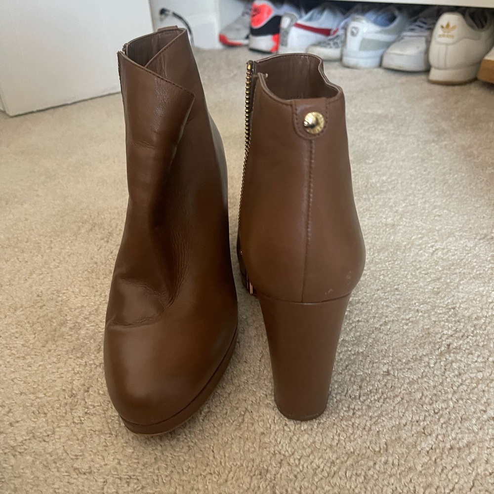 Brown Leather Ankle Boots